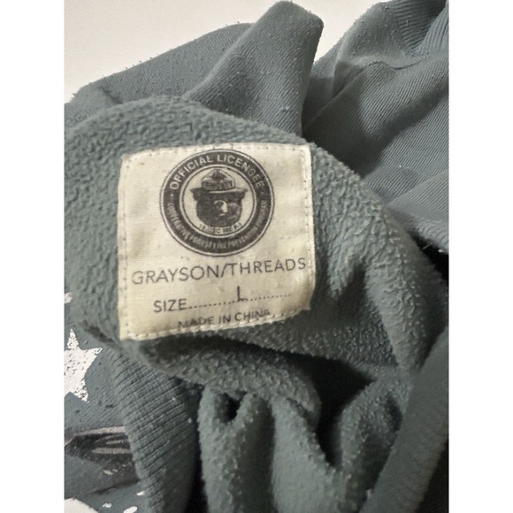 Smokey Bear Women's Sweatshirt L Be Cool Prevent Wildfires Grayson Threads Boxy - Picture 10 of 13